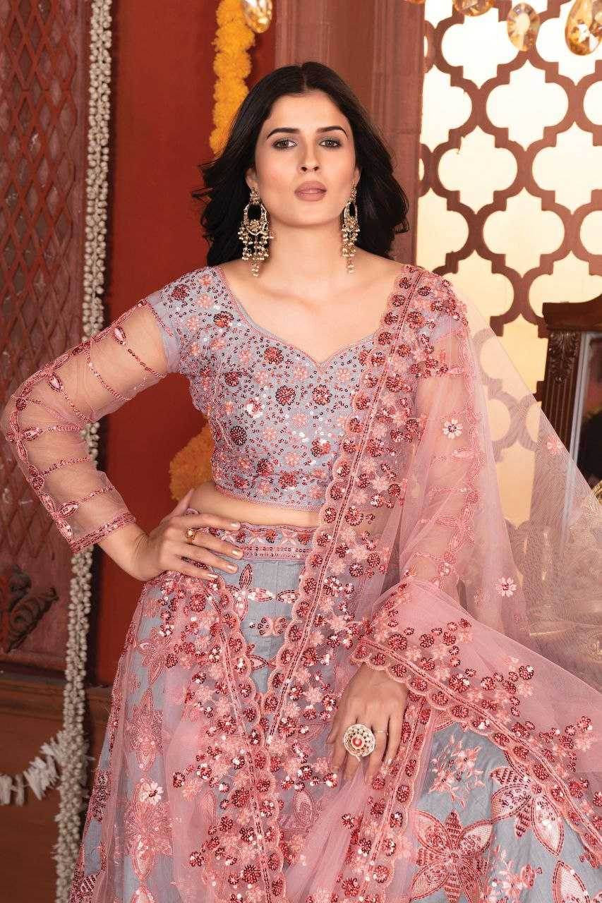 Silk Designer Traditional Embroidered Lehenga - MYLUXURY LANE ENTERPRISE